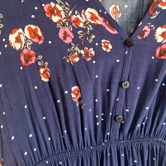 BEAUTIFUL POLKA DOT FLORAL MAXI DRESS - Picture 7 of 7